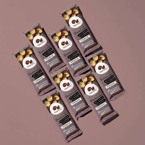 Bio vegane Schokolade dunkel 8x