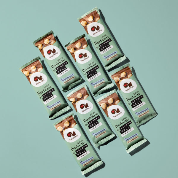 Bio vegane Schokolade hell 8x
