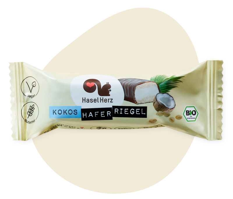 Kokos-Haferriegel Vegan 35g: Bio-Haferriegel mit Schokolade